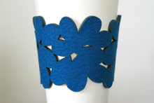 cozy/cuff - turquoise blue