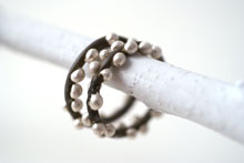 silver on steel rings