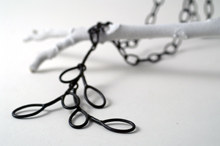 linked leaf necklace