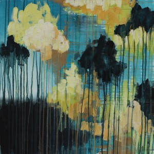 floating/falling: paintings 17 + 18 - MEGAN AUMAN