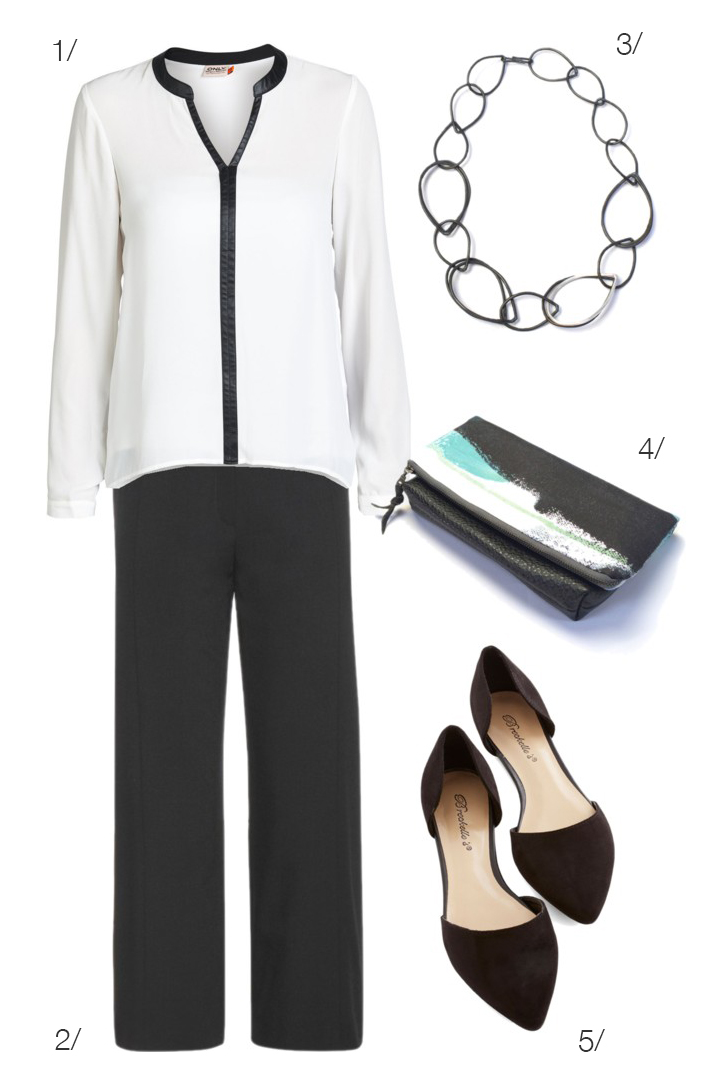 black and white for work (and drinks after!) - MEGAN AUMAN