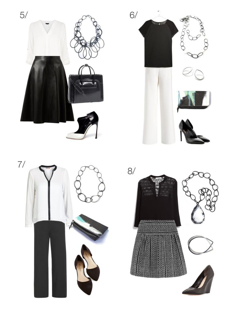 8 chic and stylish ways to wear black and white to work - MEGAN AUMAN