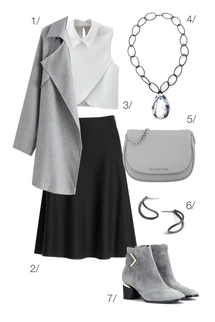 outfit remix: chic in a skirt - MEGAN AUMAN
