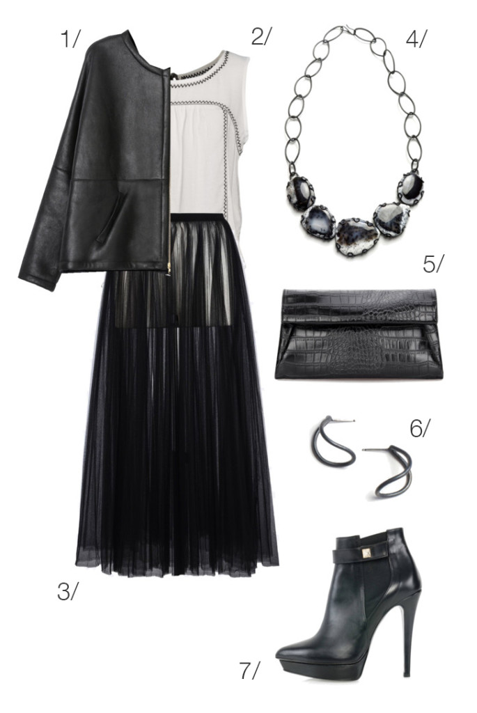 chic and edgy holiday party style // click through for outfit details ...