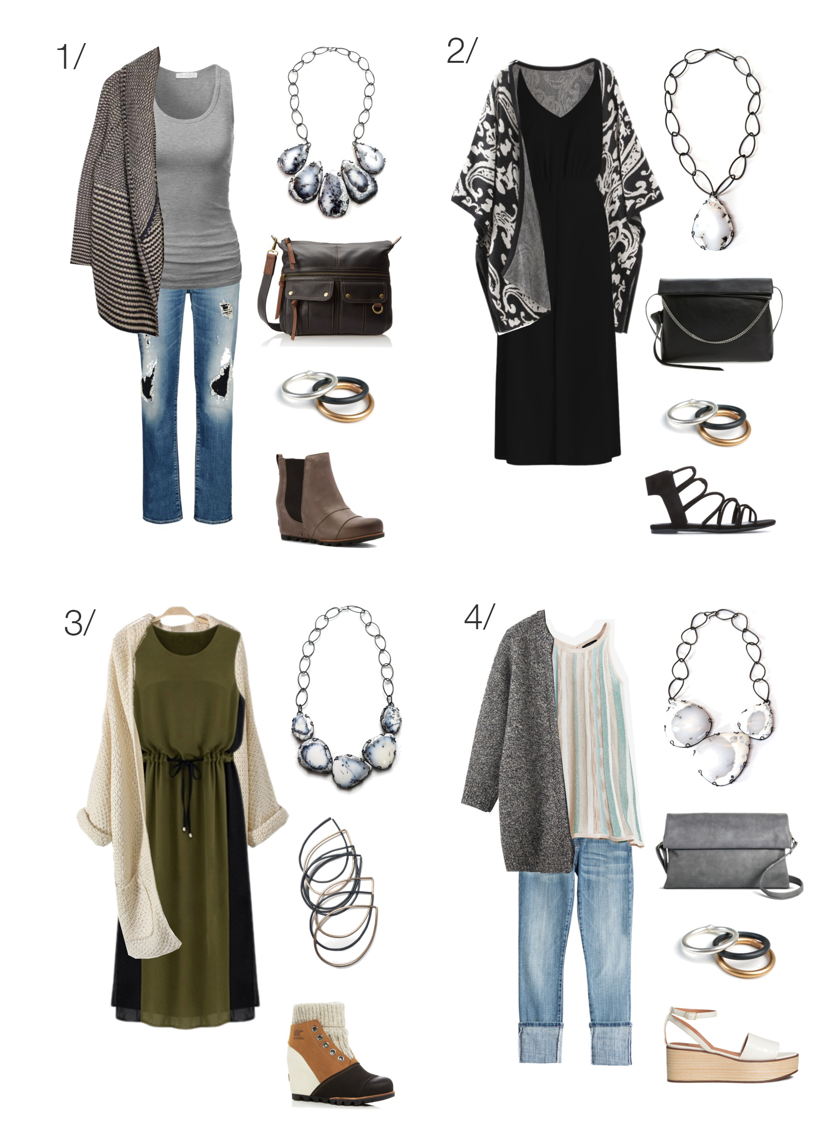 CARDIGAN OUTFIT IDEAS  HOW TO STYLE A CARDIGAN SWEATER 