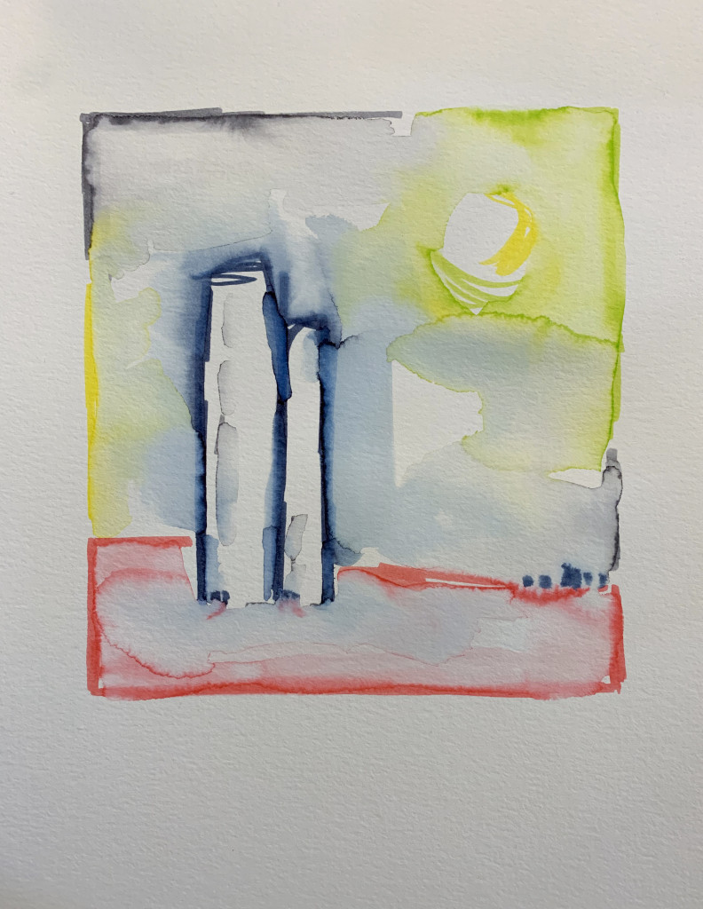 original watercolor sketch by megan auman